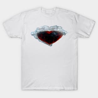 Broken Frozen Heart Art   /  Broken Hearts Unwind Designs T-Shirt